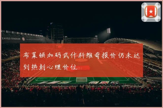 布莱顿加码武什科维奇报价仍未达到热刺心理价位